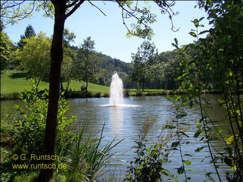 Foto: Springbrunnen im Kurpark Daun